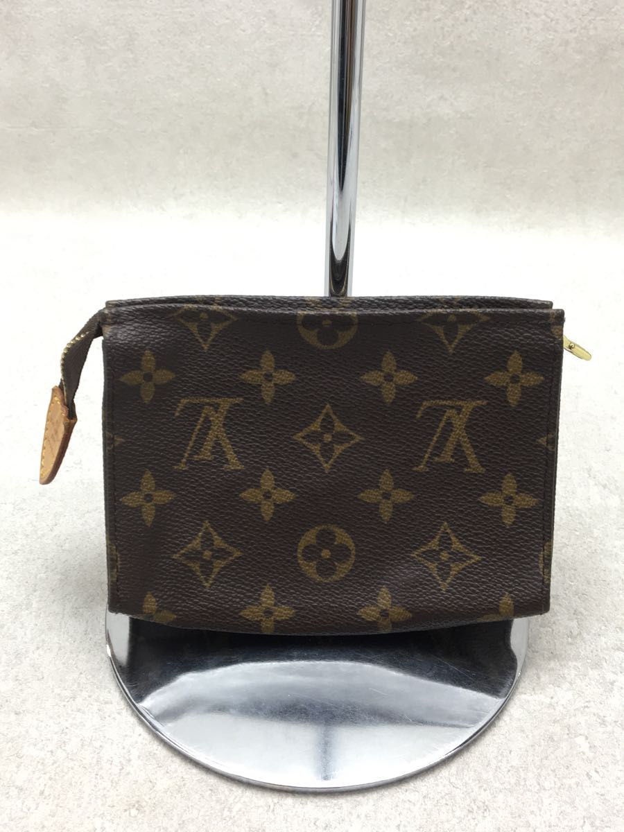 LOUIS VUITTON◆ポッシュ・トワレット15_モノグラム_BRW/PVC/BRW_画像3