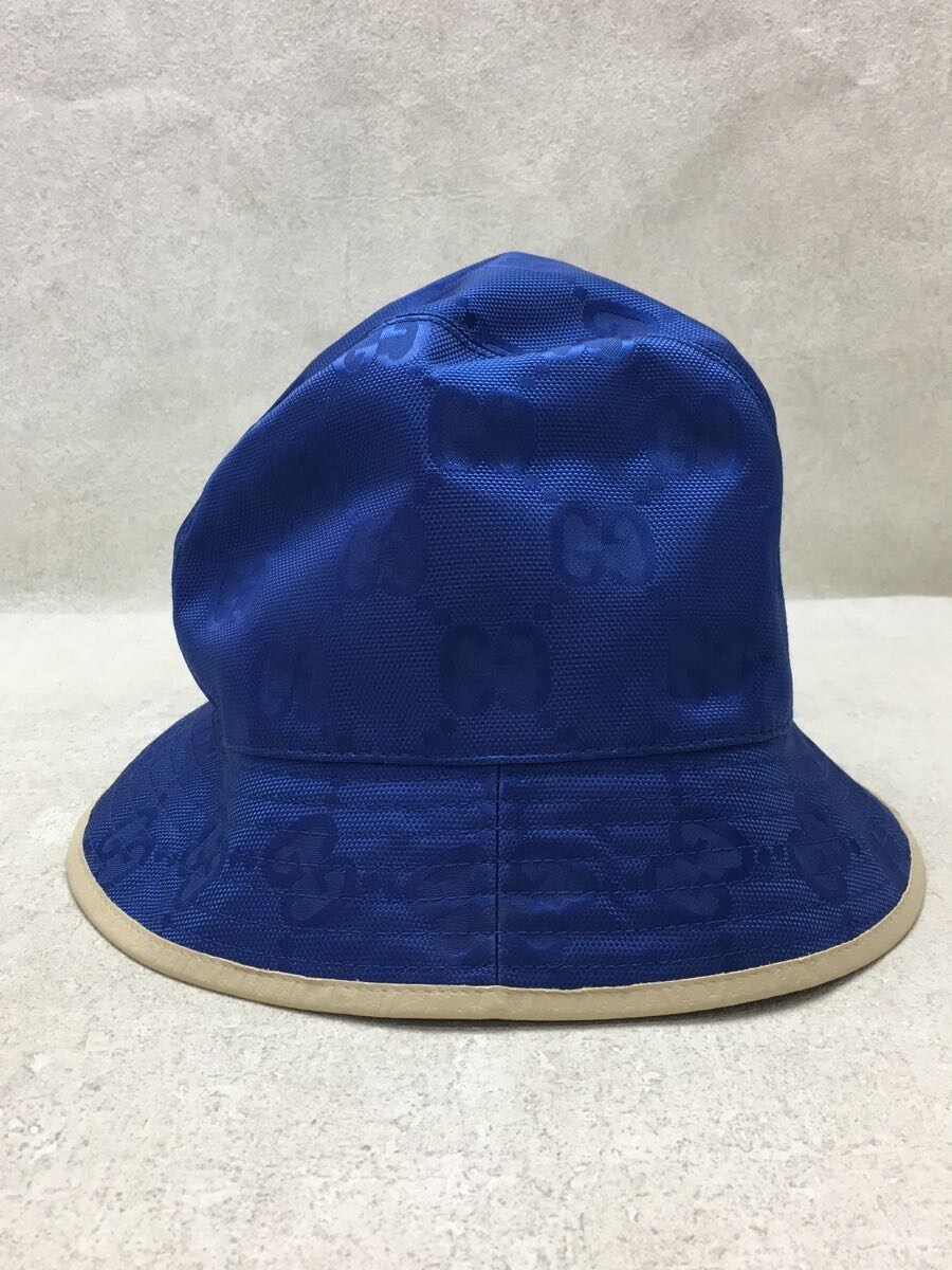 GUCCI◇Off The Grid Bucket Hat/フェドラハット/コットン/BLU/627115