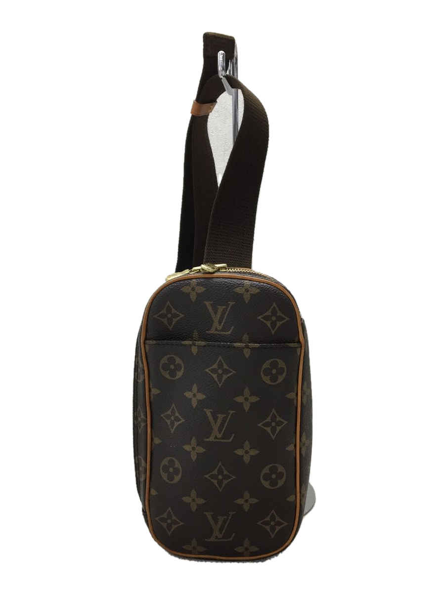 LOUIS VUITTON◆ポシェット・ガンジュ_モノグラム_BRW/PVC/BRW/ルイヴィトン