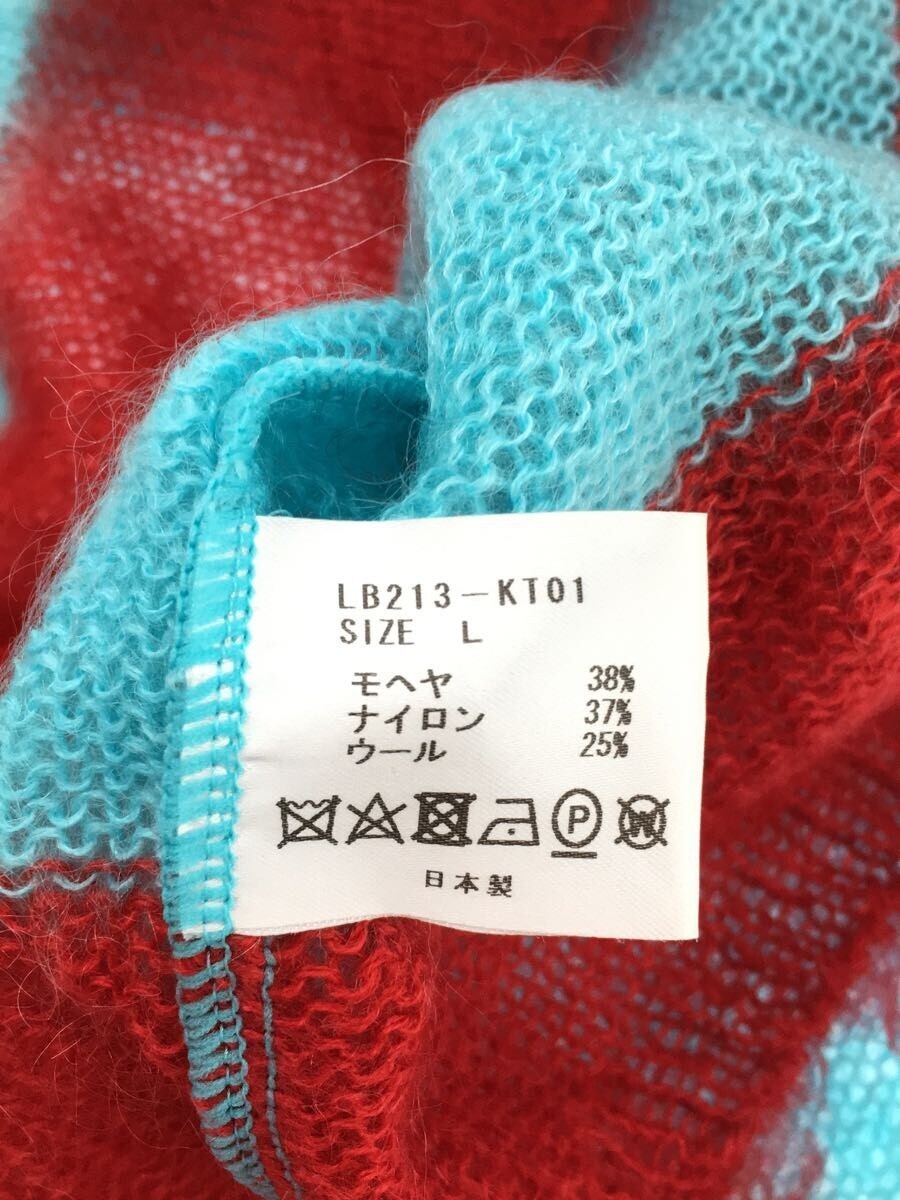 珍しい LITTLEBIG◇21AW/Mohair Knit/L/モヘア/BLU/ボーダー Lサイズ