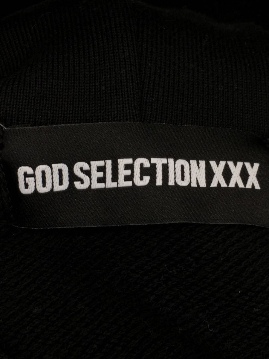 GOD SELECTION XXX◆プルオーバーパーカー/バックプリント/S/コットン/BLK_画像3