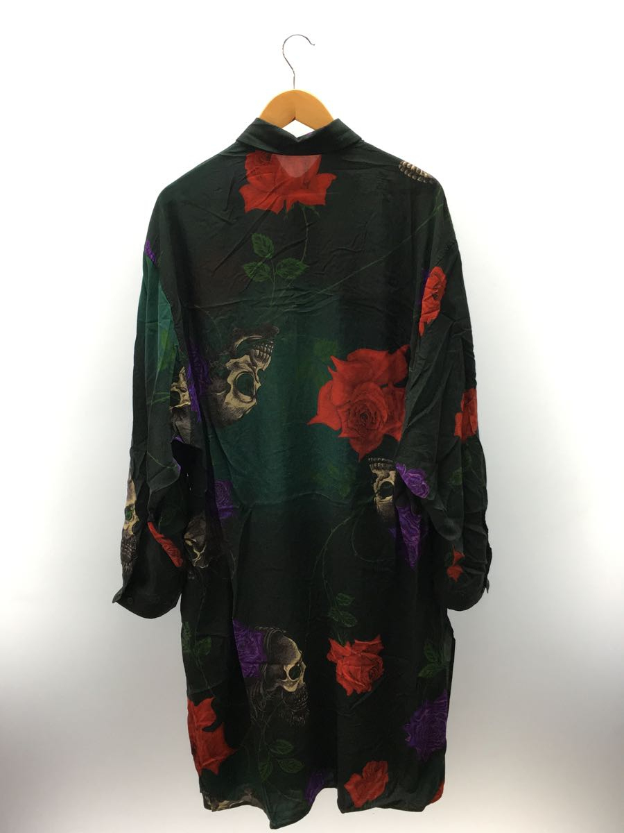 BLACK Scandal Yohji Yamamoto◇長袖シャツ/3/レーヨン/GRN/花柄
