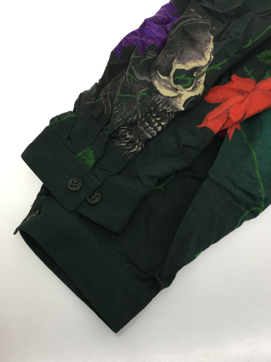 BLACK Scandal Yohji Yamamoto◇長袖シャツ/3/レーヨン/GRN/花柄