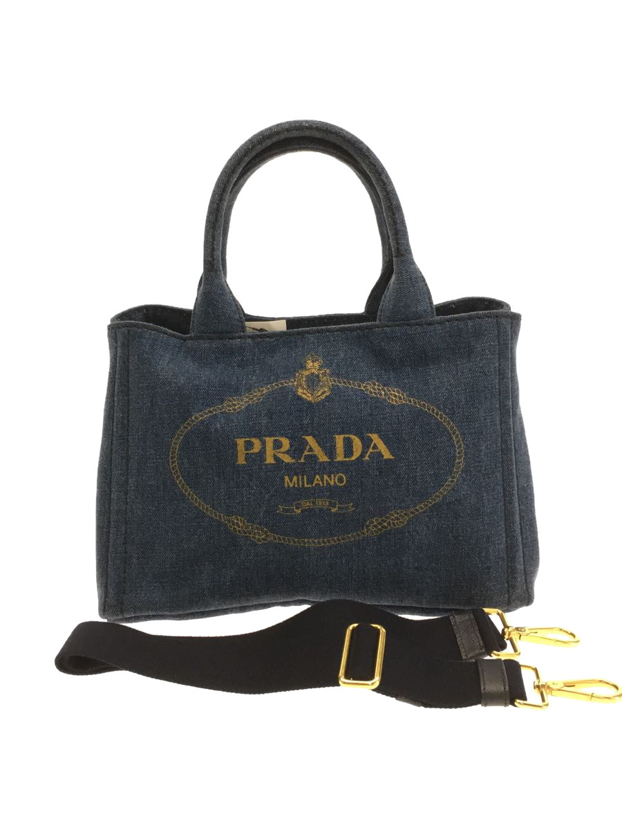 PRADA◇トートバッグ/デニム/BLU | activoskateshop.com