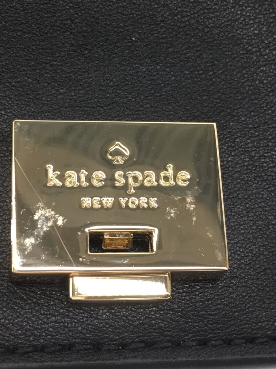 kate spade new york◆ケイトスペードニューヨーク/ショルダーバッグ/ポリエステル/ブラック/PXRUA088/中古_画像3