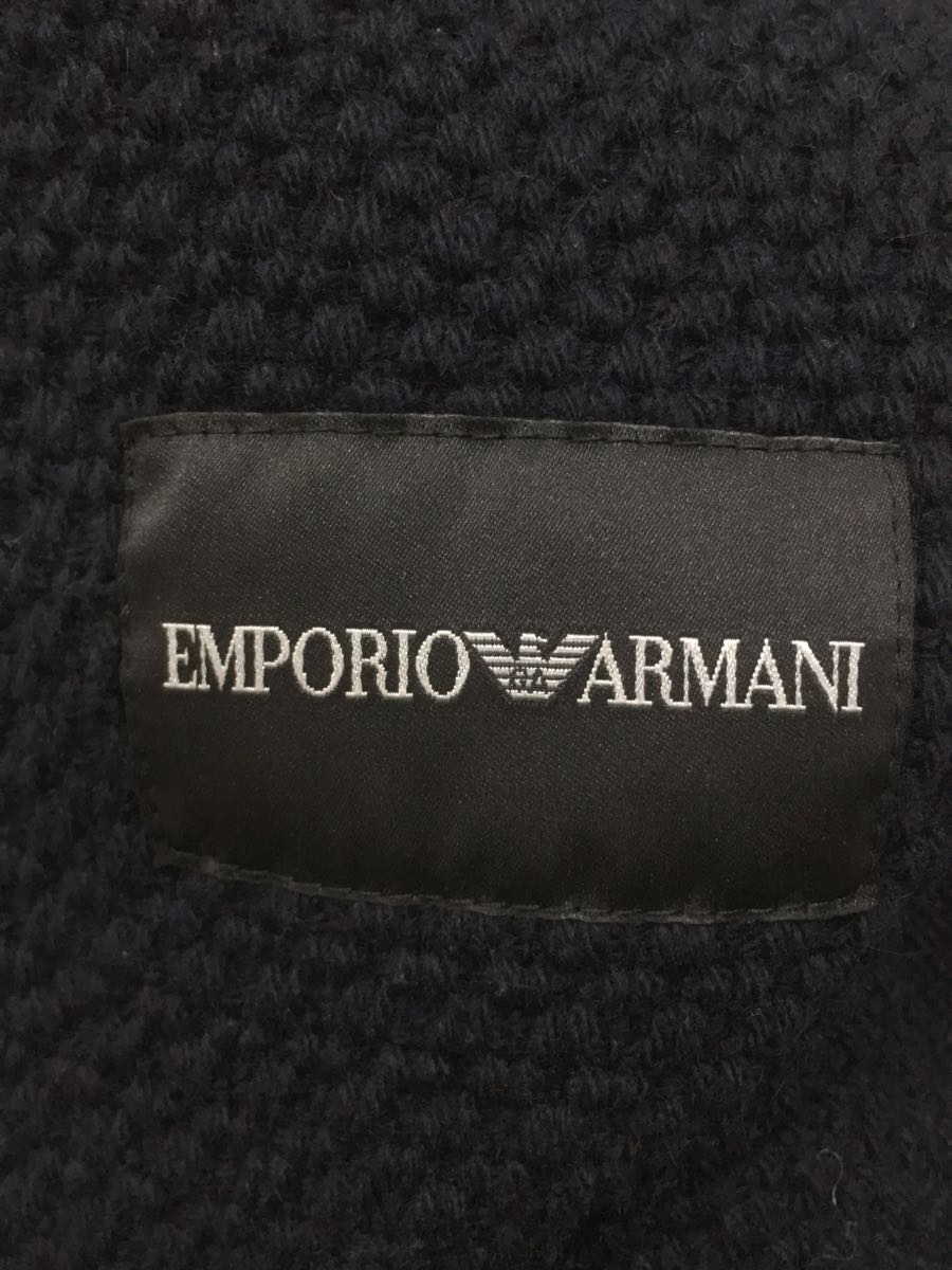 EMPORIO ARMANI◆圧縮ニット／フーディーブルゾン/S1R340 S1298/ジャケット/48/ウール/NVY_画像3