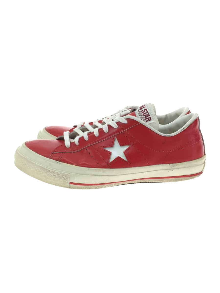 CONVERSE◆ONE STAR/ローカットスニーカー/US7.5/RED/日本製