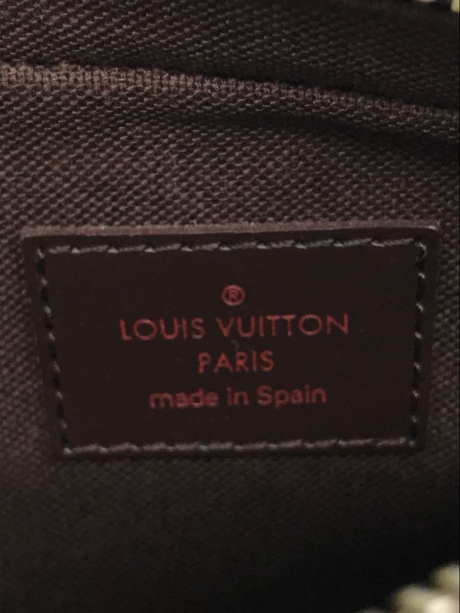 LOUIS VUITTON* Geronimo s_ Damier *eben_BRW/PVC/BRW