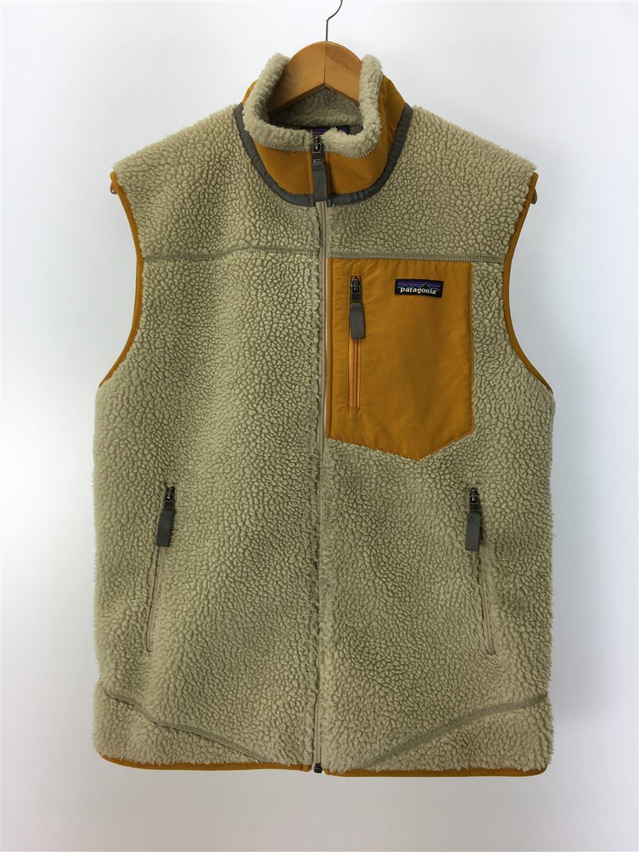 最新最全の patagonia◇フリースベスト/M/ポリエステル/CRM/23048FA19