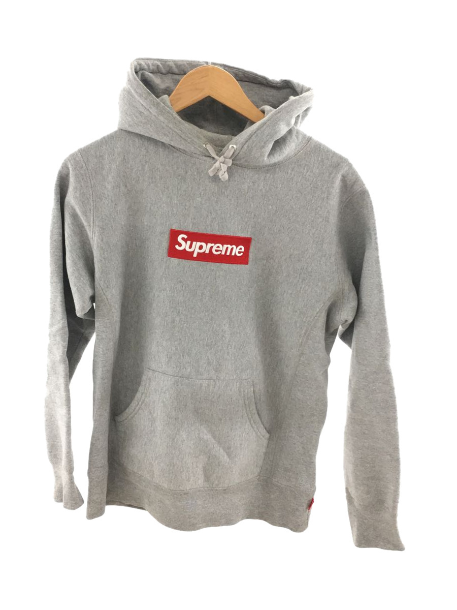 新品 希少 16AW supreme Box logo パーカー グレー S-