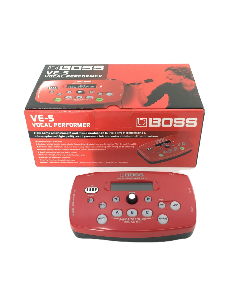 豊富な品 BOSS ボーカル エフェクター VE-5 レッド サウンドハウス
