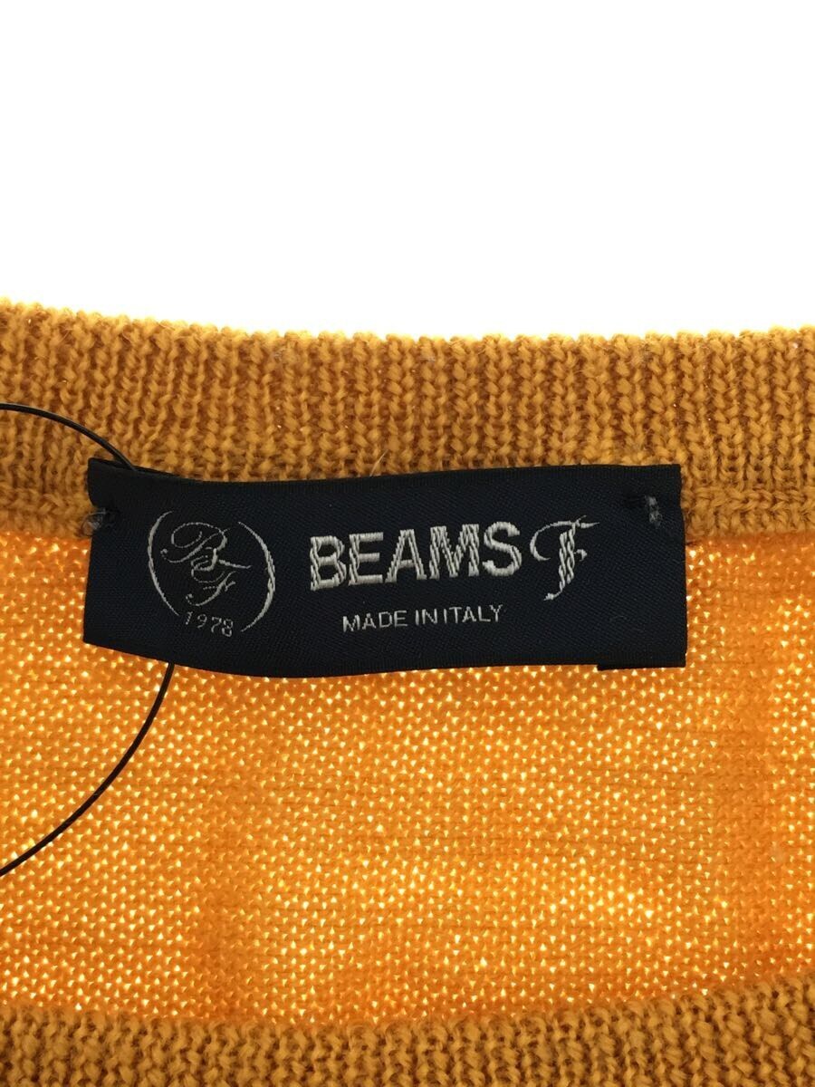 BEAMS F◆セーター(薄手)/イタリア製/46/ウール/YLW/無地/21150581872_画像3