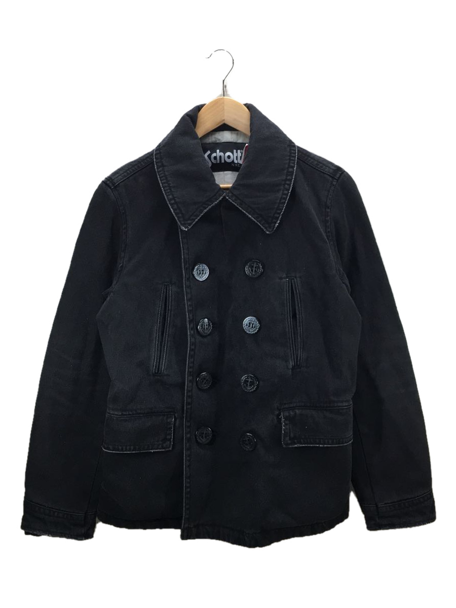 かわいい~!」 Schott◇Schott COAT/ピーコート/S/デニム/BLK/3162024