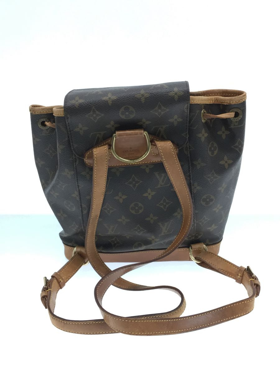 LOUIS VUITTON◆モンスリMM_モノグラム_BRW/ビニール/ブラウン/ルイヴィトン/M51136_画像3