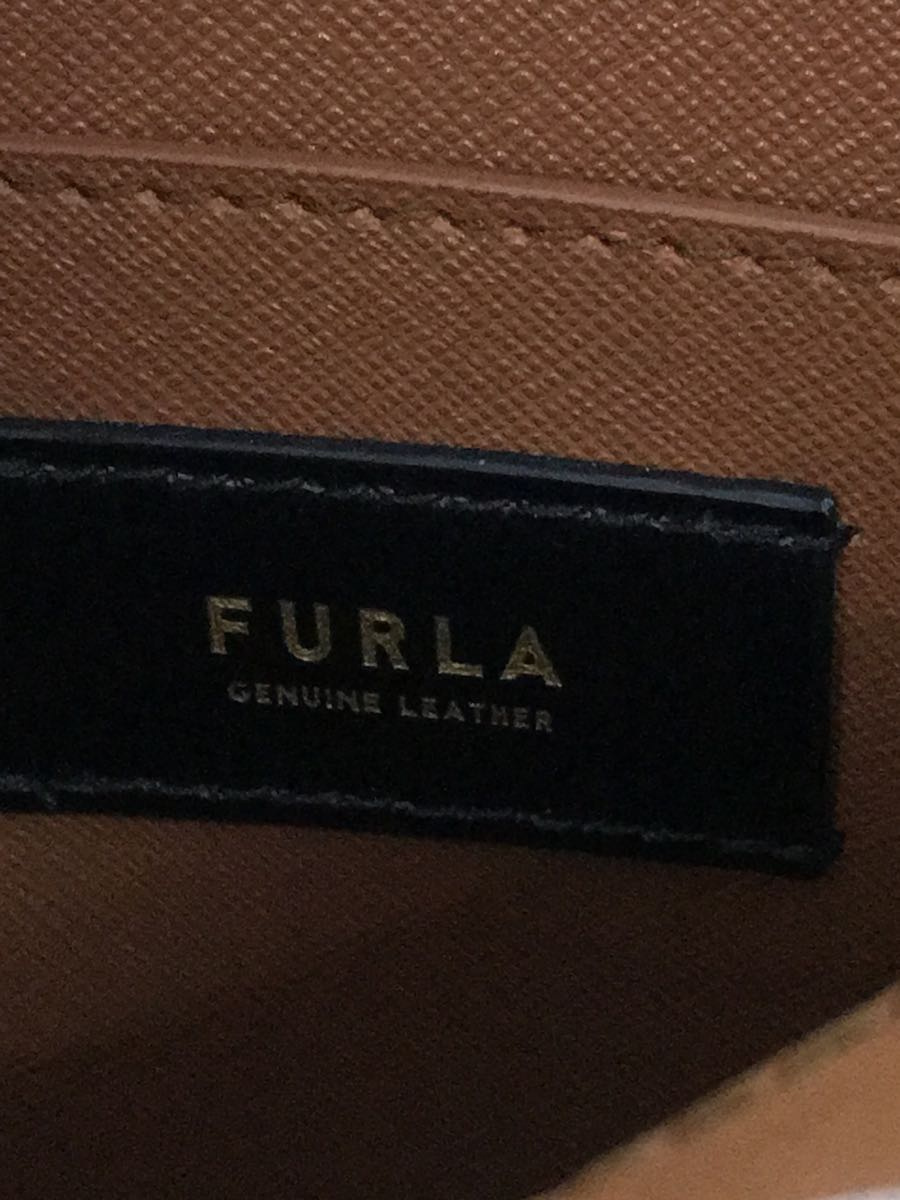 FURLA◆ハンドバッグ/アイボリー/レザー/ビットリア/_画像5