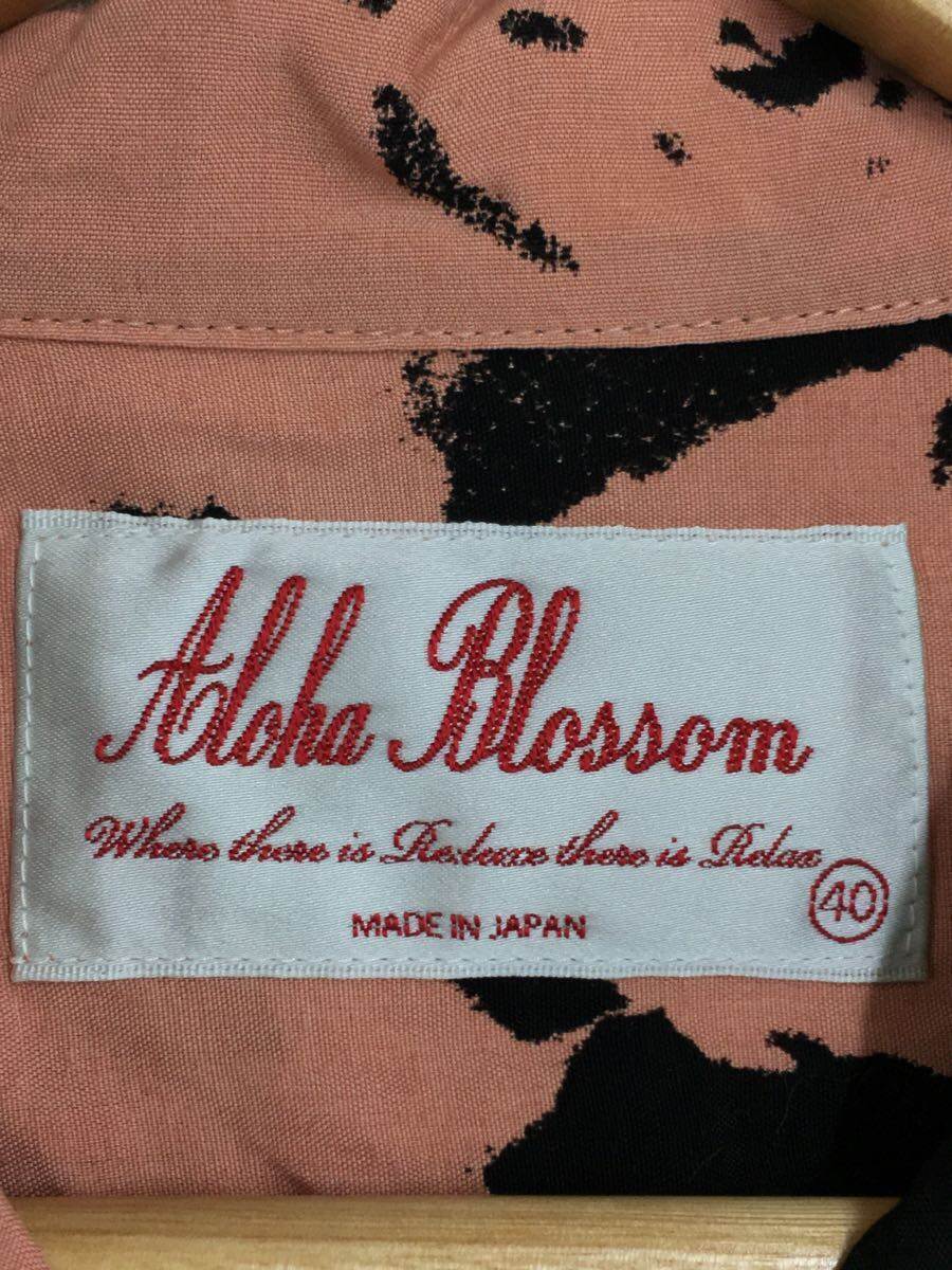 Aloha Blossom◆アロハシャツ/40/レーヨン/PNK/総柄_画像3
