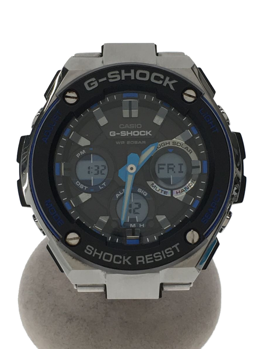 魅了 CASIO◇G-shock/クォーツ/デジアナ/BLK/SLV/GST-S100D その他