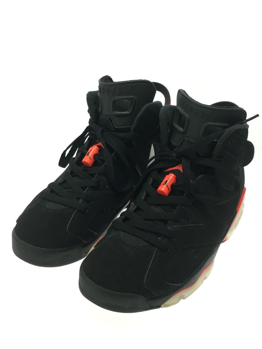 NIKE◆AIR JORDAN 6 RETRO/エアジョーダンレトロ/ブラック/384664-060/25cm/BLK_画像2