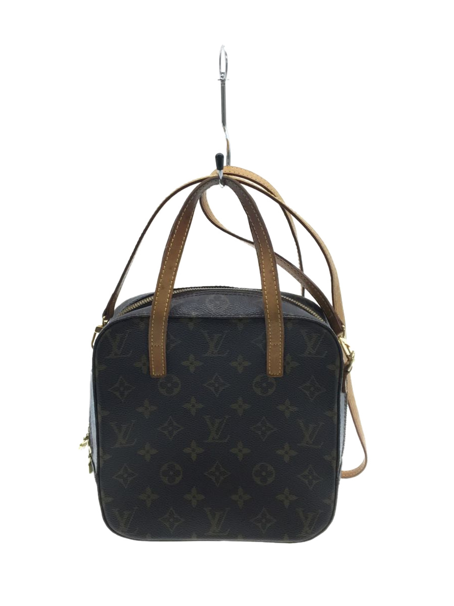 LOUIS VUITTON◇スポンティーニ_モノグラム_BRW/PVC/BRW/ファスナー傷