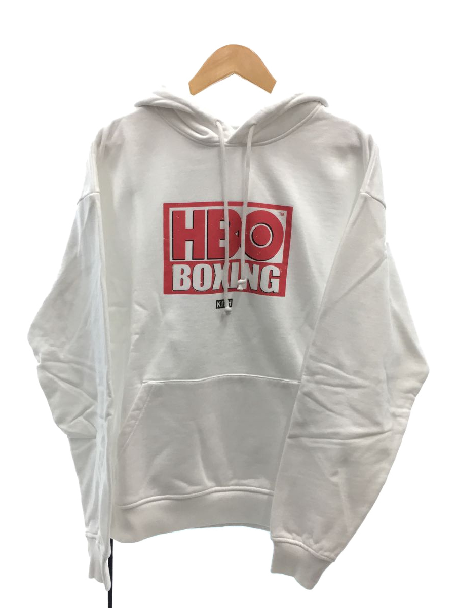 KITH◆HBOコラボ/BOXING VINTAGE HOODIE WHITE/パーカー/XL/コットン/WHT_画像1