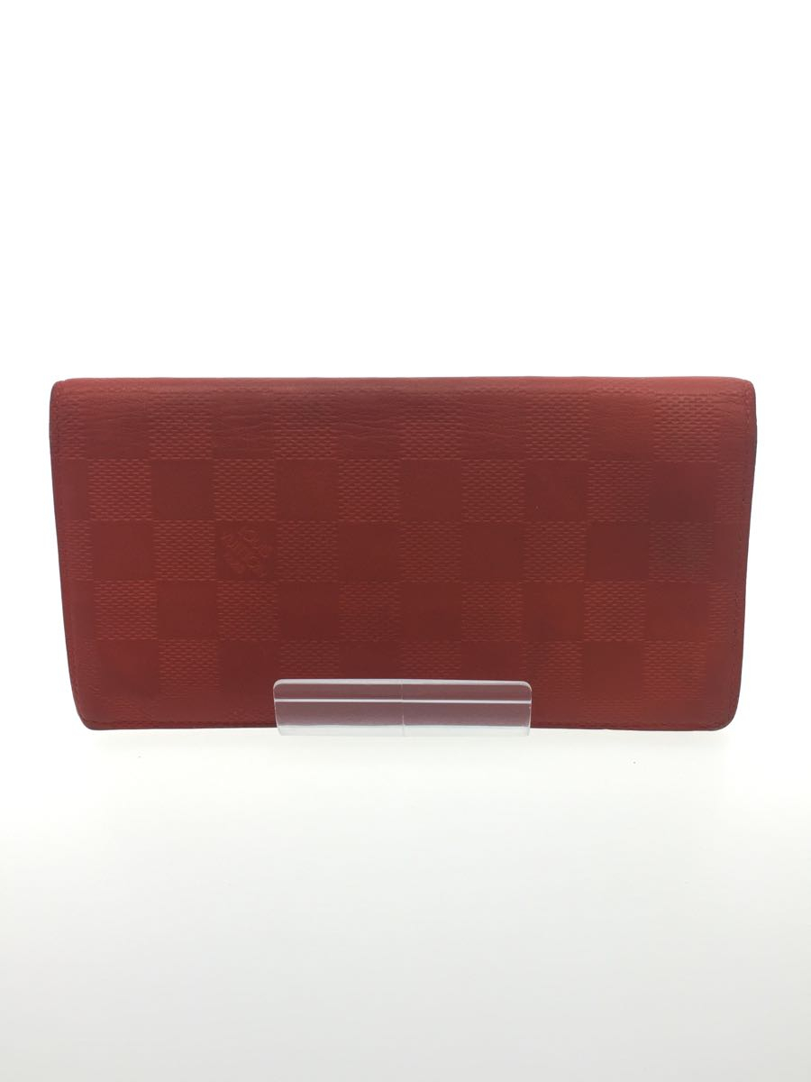 2022年新作入荷 LOUIS VUITTON◆ポルト・フォイユ・ブラザ_ダミエ・アンフィニ/レザー/レッド/N63011/使用感有 長財布(小銭入れあり) 2022年新作入荷 LOUIS VUITTON◆ポルト・フォイユ・ブラザ_ダミエ・アンフィニ/レザー/レッド/N63011/使用感有 長財布(小銭入れあり)