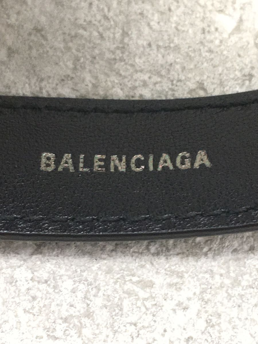 BALENCIAGA◆ブレスレット/レザー/BLK/メンズ_画像2