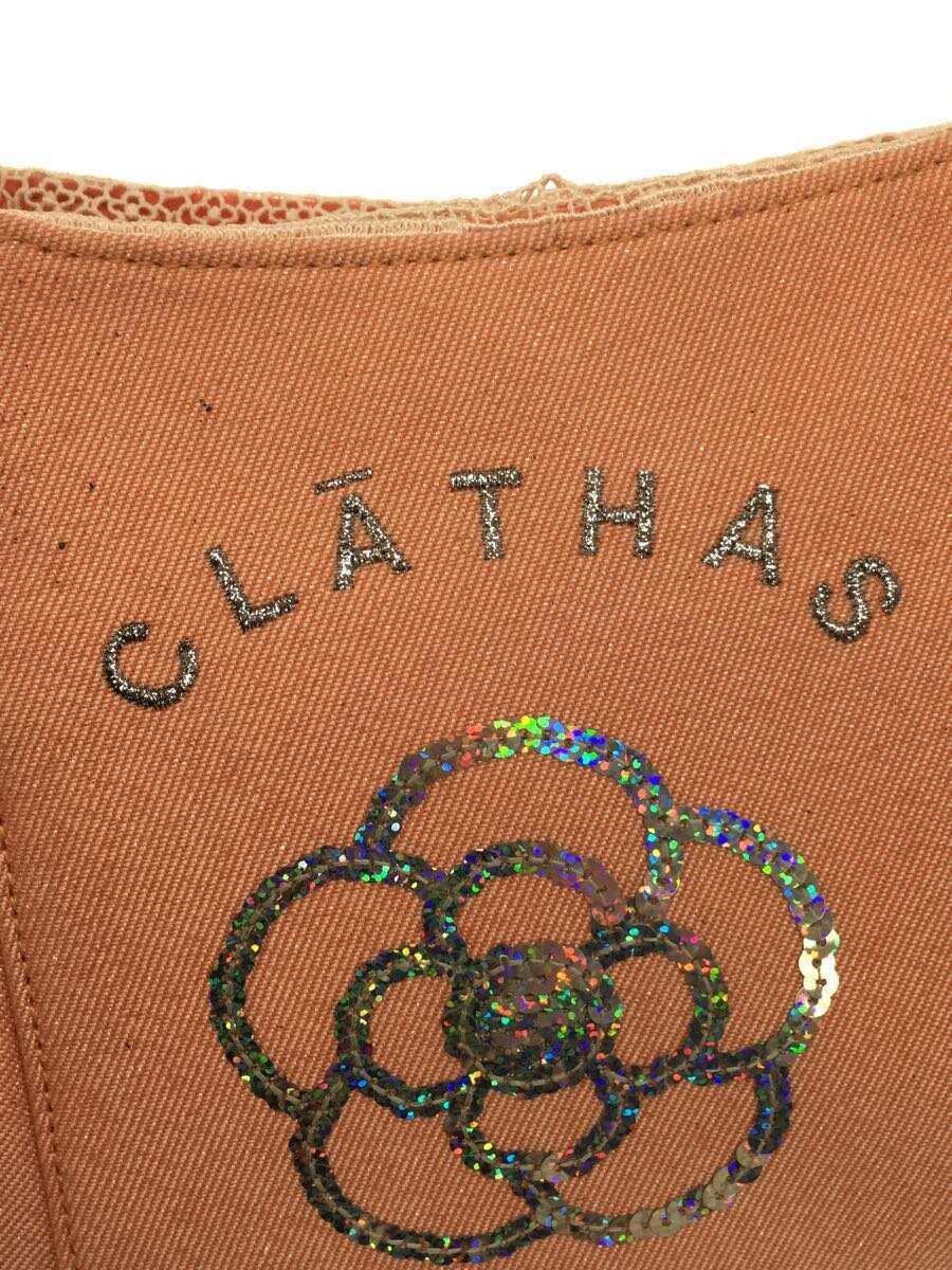 CLATHAS◆ハンドバッグ/-/PNK/無地_画像5