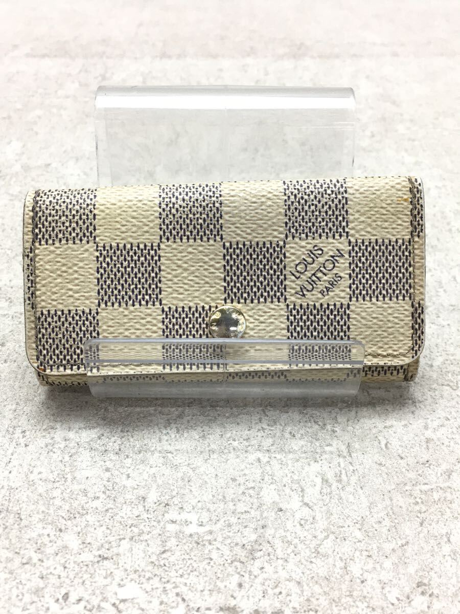 新発売 LOUIS VUITTON◇ミュルティクレ4_ダミエ・アズール_WHT/-/WHT