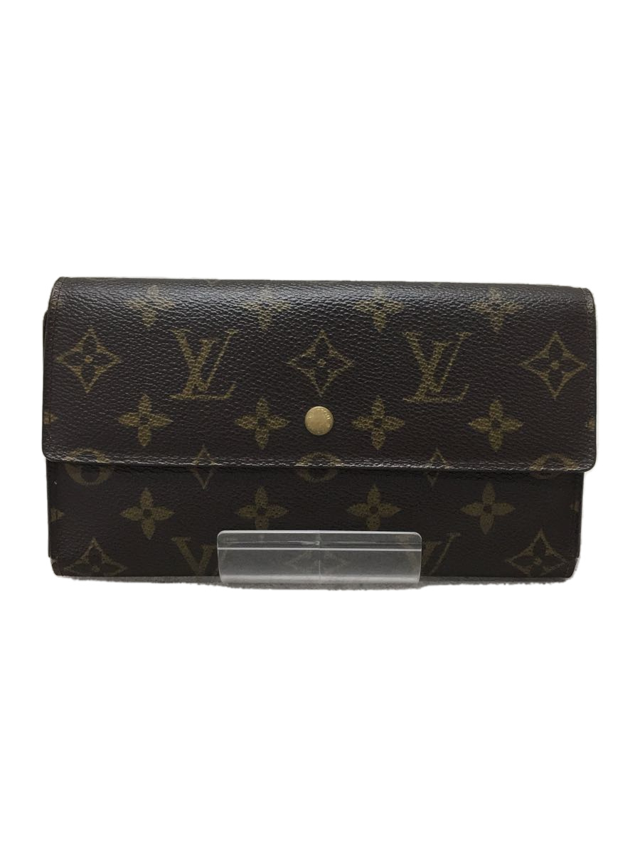 LOUIS VUITTON◆ポルト・トレゾールインターナショナル_モノグラム_BRW/PVC/BRW/レディース_画像1