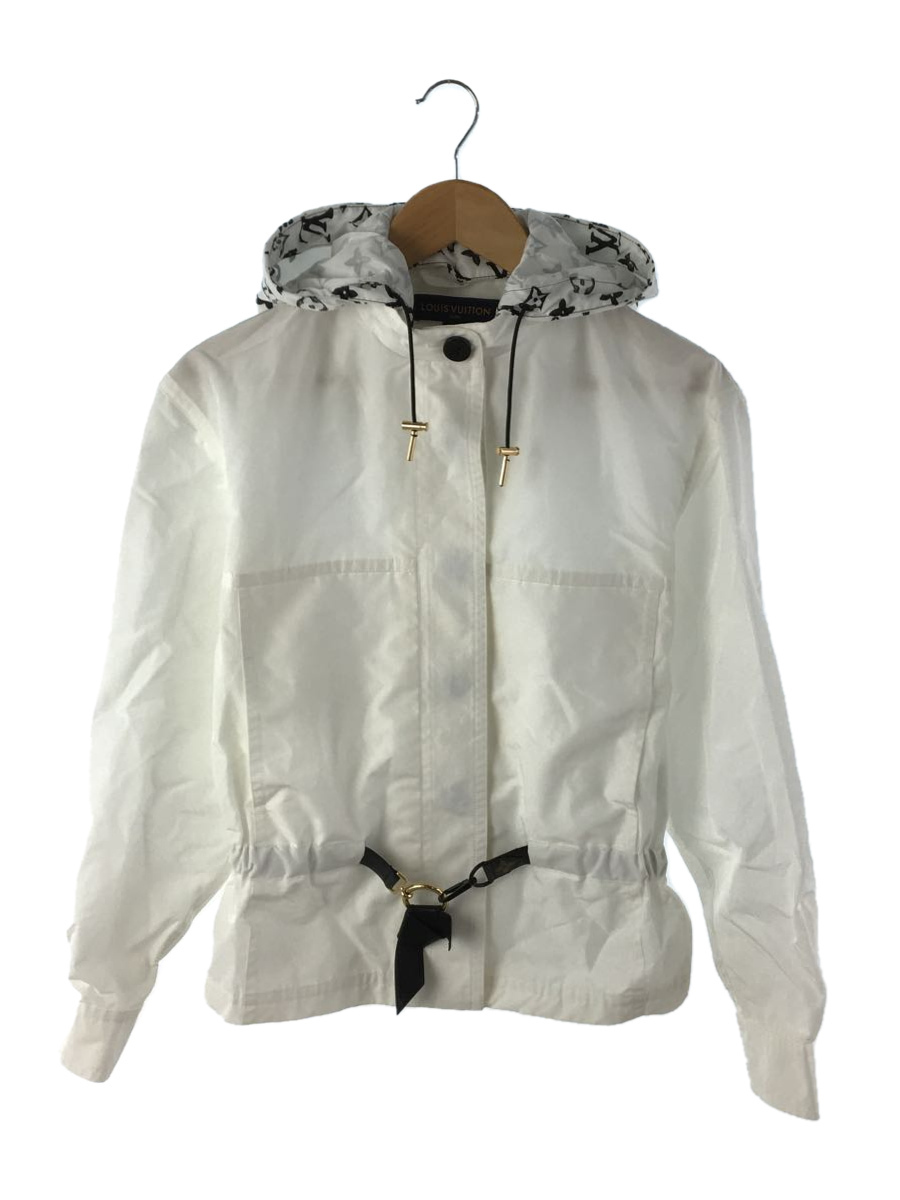 LOUIS VUITTON◇ブルゾン/34/ナイロン/WHT/1A5TTG/ショートフーデッド