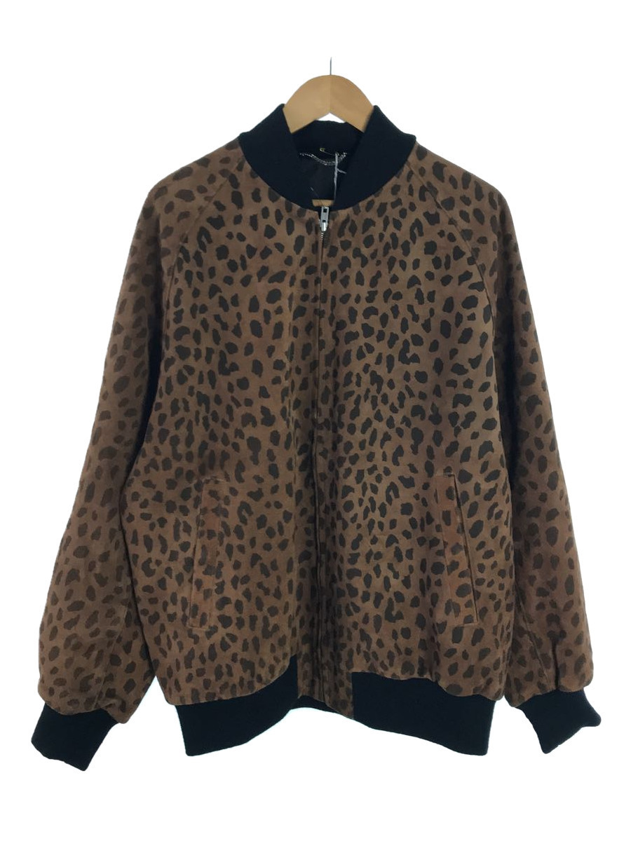 WACKO MARIA◆21FW-WMO-BL05/21AW/LEOPARD LEATHER 50S JACKET/ジャケット/L/牛革_画像1