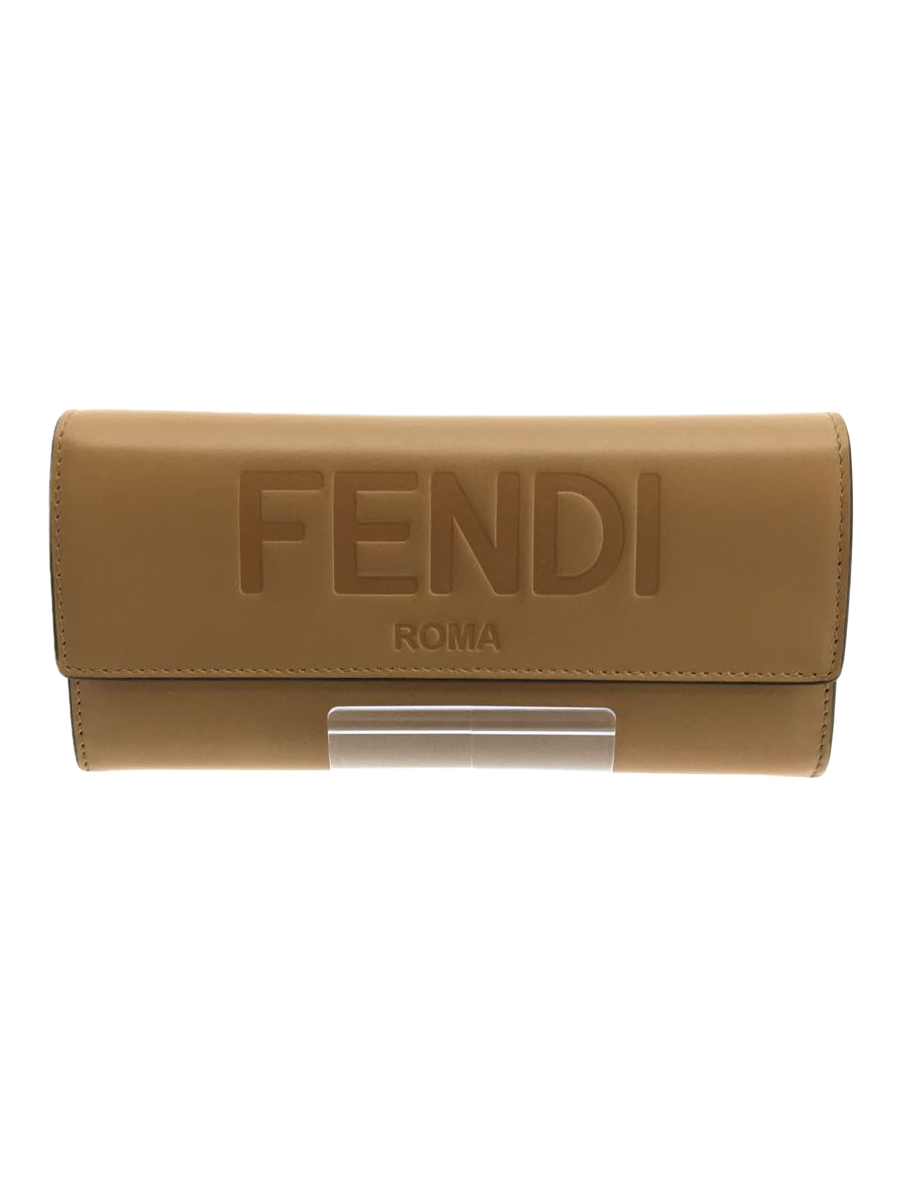 FENDI◆コンチネンタルウォレット/ロゴ/3M0251/長財布/レザー/CML/レディース
