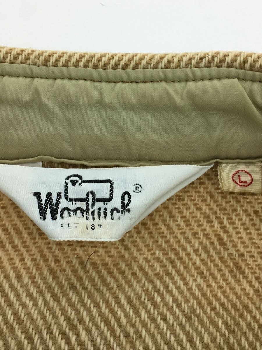 Woolrich◆80S/シャツ/L/ウール/BEG_画像3