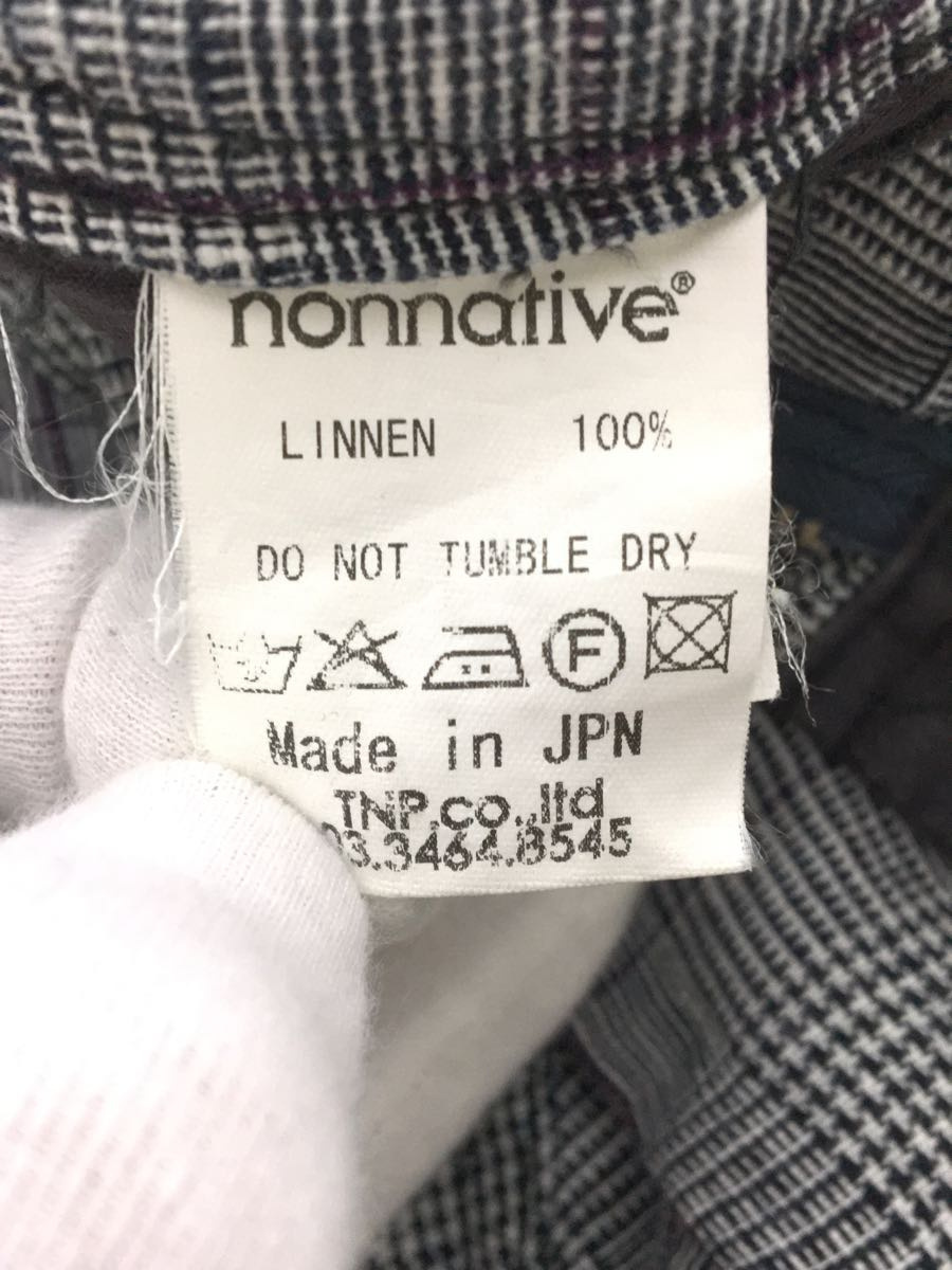 nonnative◆ボトム/0/リネン/GRY/チェック_画像6