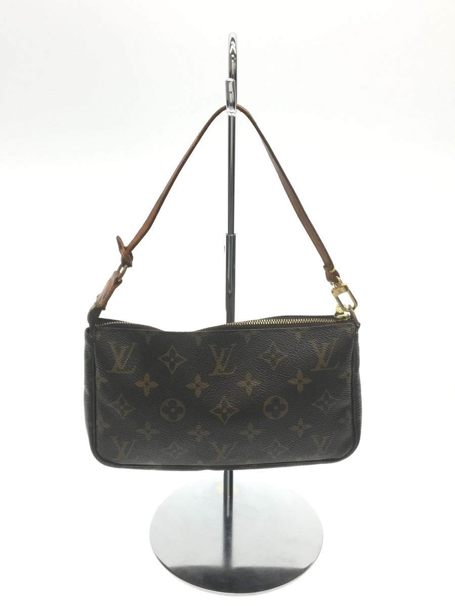 LOUIS VUITTON◆ポシェット・アクセソワール(OLD)_モノグラム_BRW/PVC/BRW_画像4