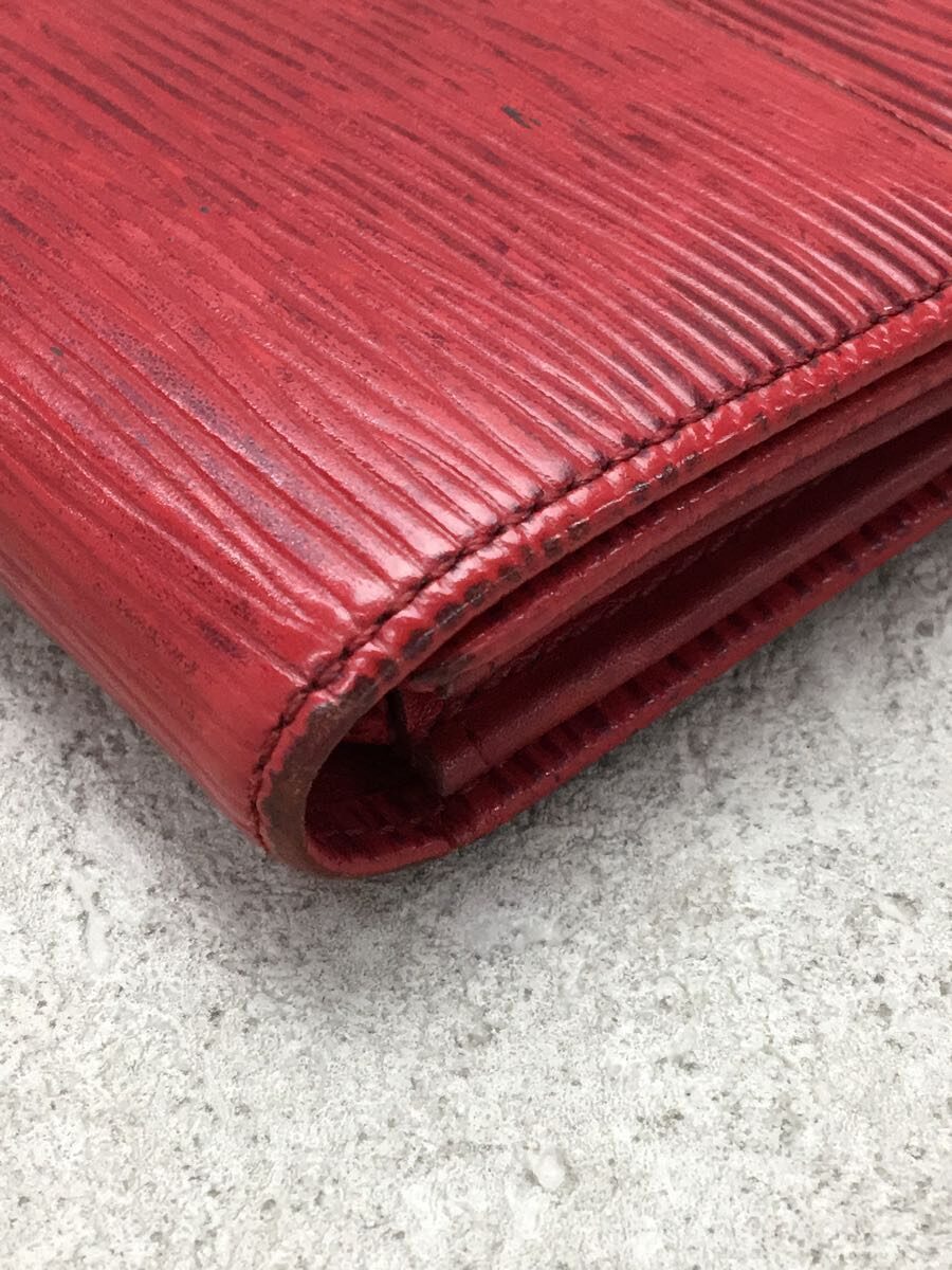 LOUIS VUITTON◆ポルト・トレゾールインターナショナル_エピ_RED/レザー/RED/レディース_画像7