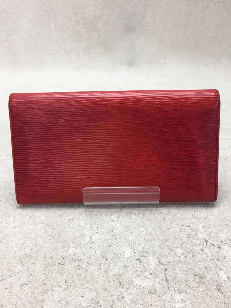 LOUIS VUITTON◆ポルト・トレゾールインターナショナル_エピ_RED/レザー/RED/レディース_画像2