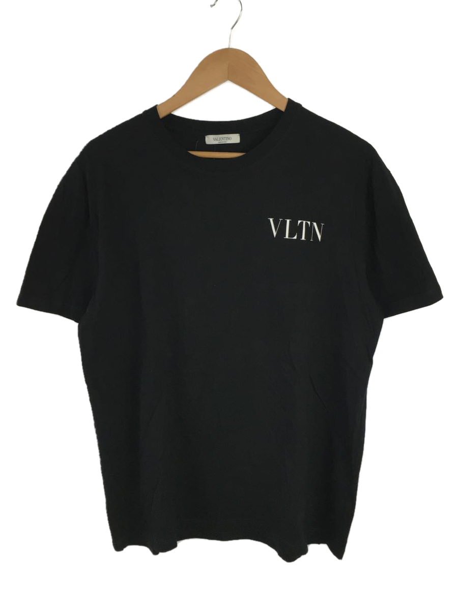 VALENTINO◆半袖Tシャツ/L/コットン/ブラック/VV3MG10V72H