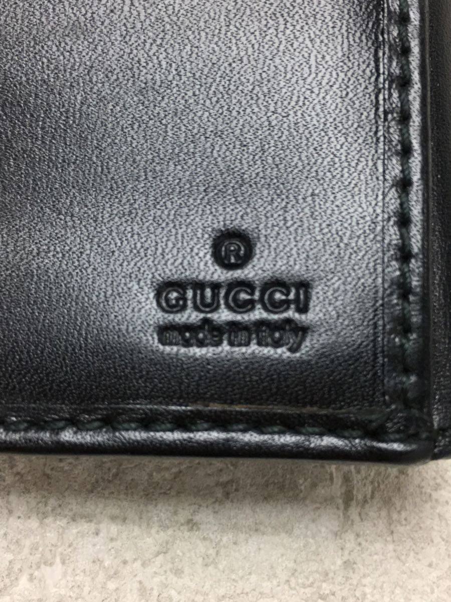 Yahoo!オークション - GUCCI◇長財布/レザー/BLK/無地/229398/G...