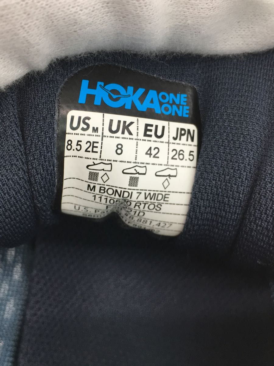 HOKA ONE ONE◆HOKA ONE ONE/ホカオネオネ/ローカットスニーカー/26.5cm/ブルー/1110530_画像4