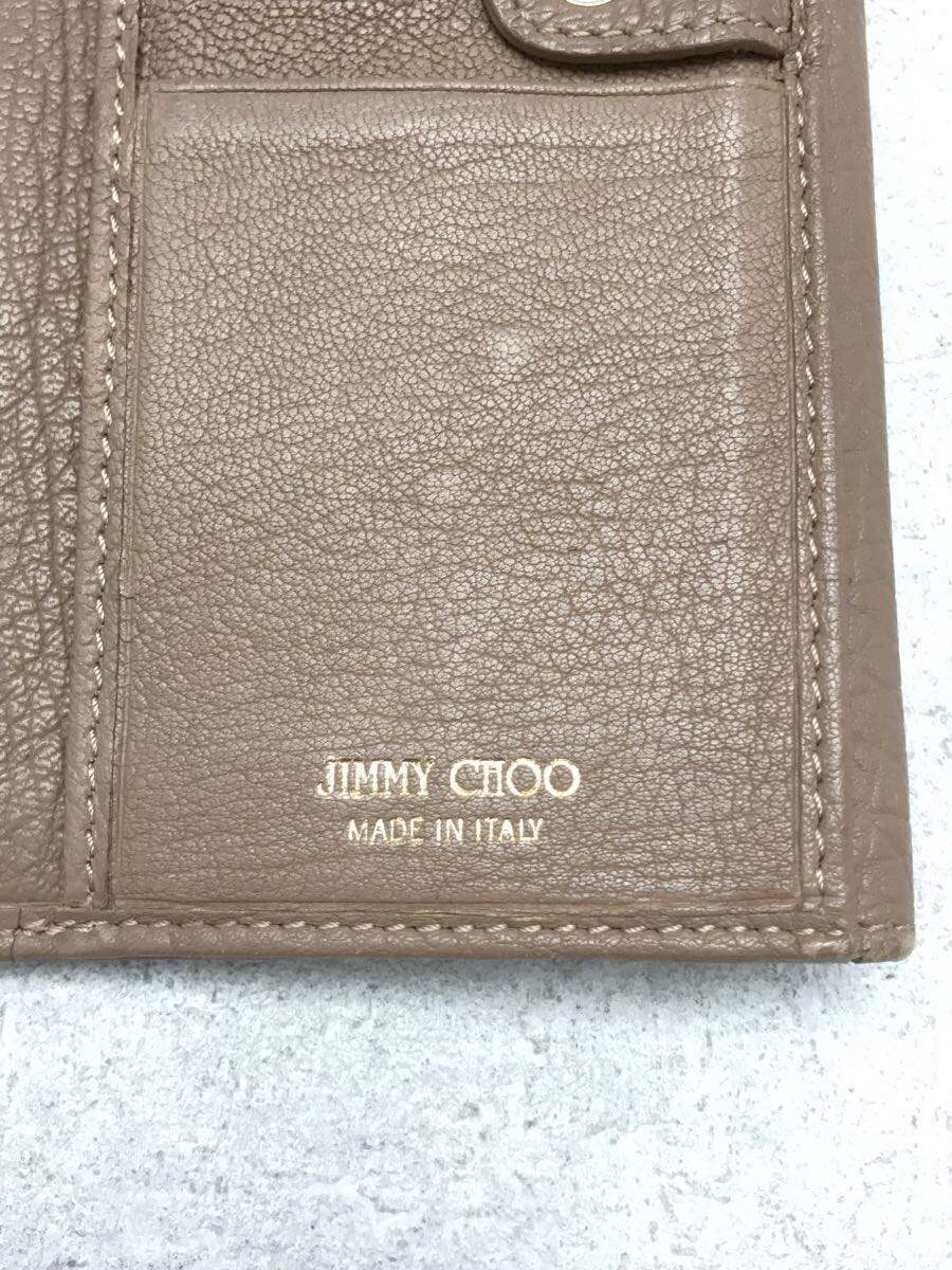 JIMMY CHOO◆長財布/-/CML/無地/レディース_画像3