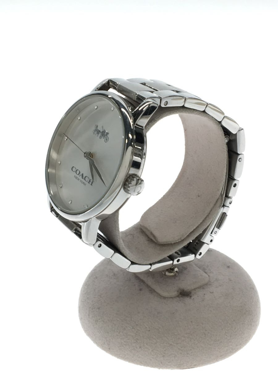 COACH◆ кварцевый  наручные часы / аналоговый / нержавеющая сталь /SLV/SLV
