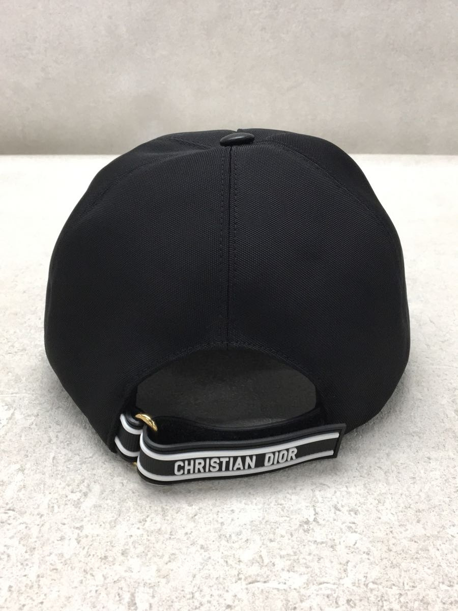 Christian Dior◇キャップ/コットンブレンド/ロゴ/コットン/BLK/メンズ