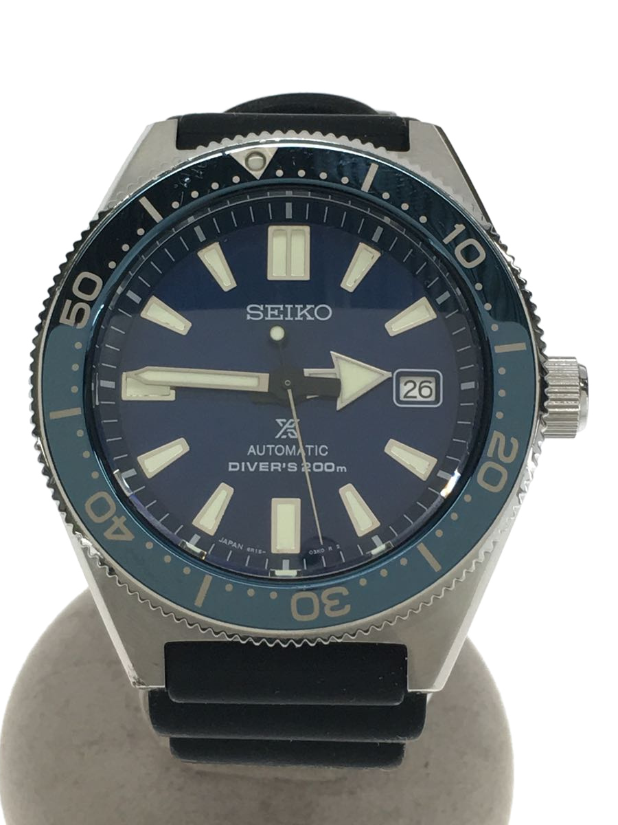 SEIKO◇クォーツ腕時計/アナログ/NVY/BLK/6R15-03W0/プロスペックス