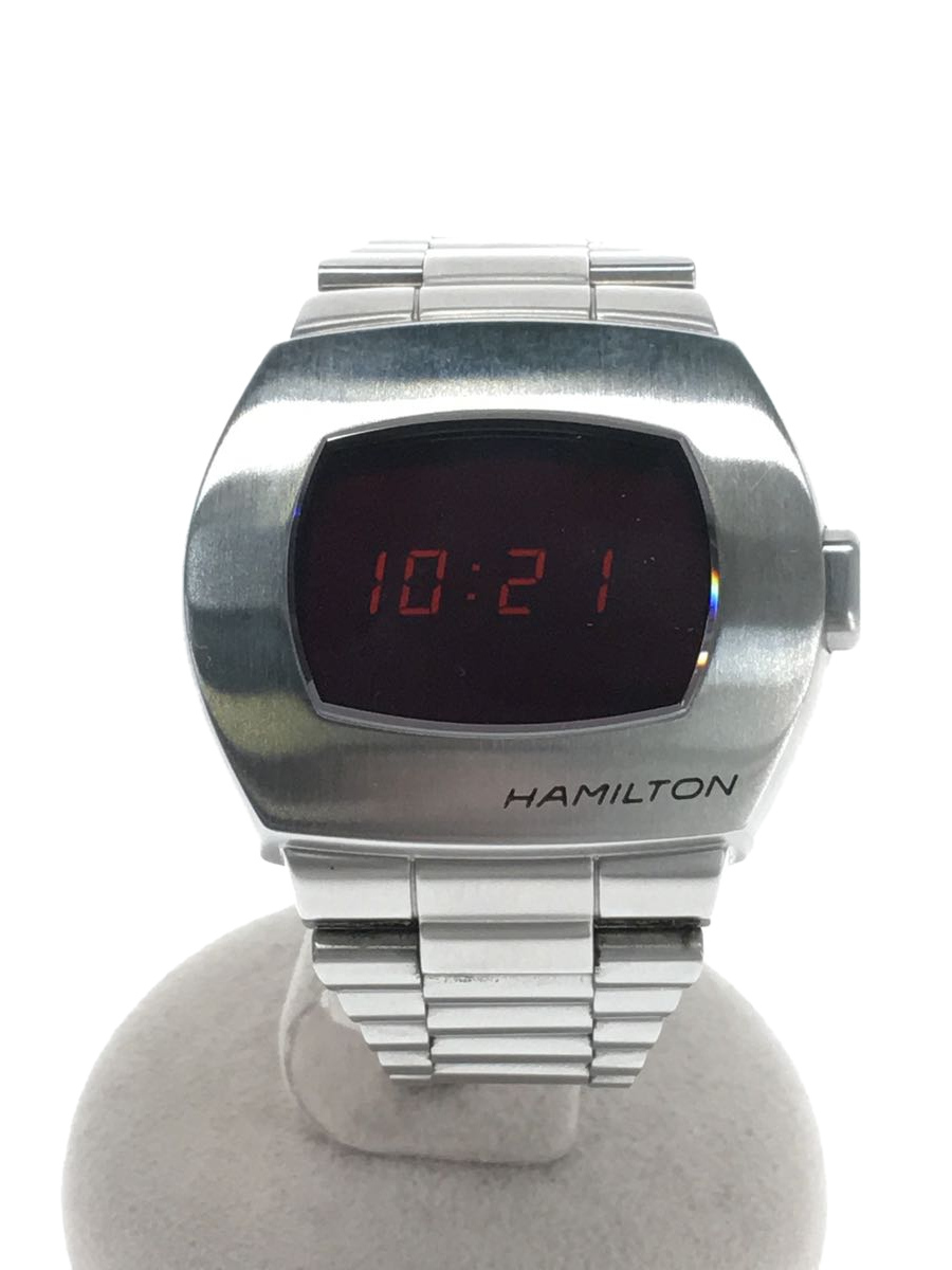 HAMILTON◇PSR パルサー50周年記念/クォーツ腕時計/デジタル/-/レッド