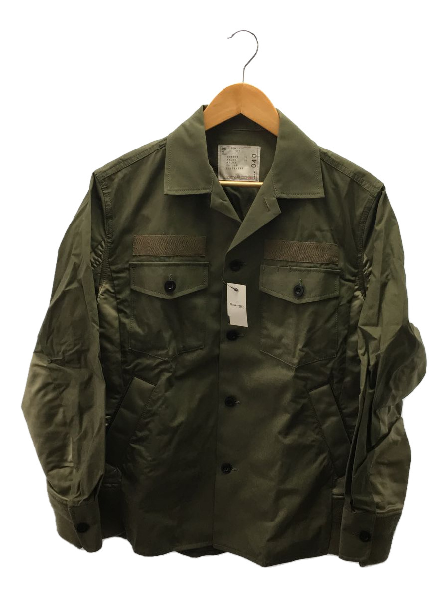 sacai◇21ss/Cotton Oxford Nylon Twill Shirt/ミリタリージャケット