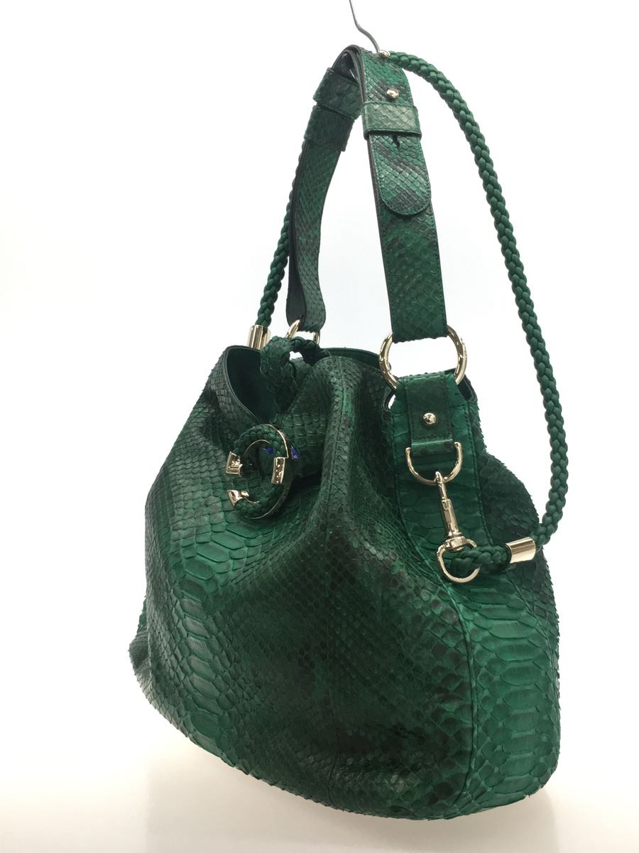 送料込】 GUCCI◇G WAVE/2WAY/ショルダーバッグ/パイソン/レザー