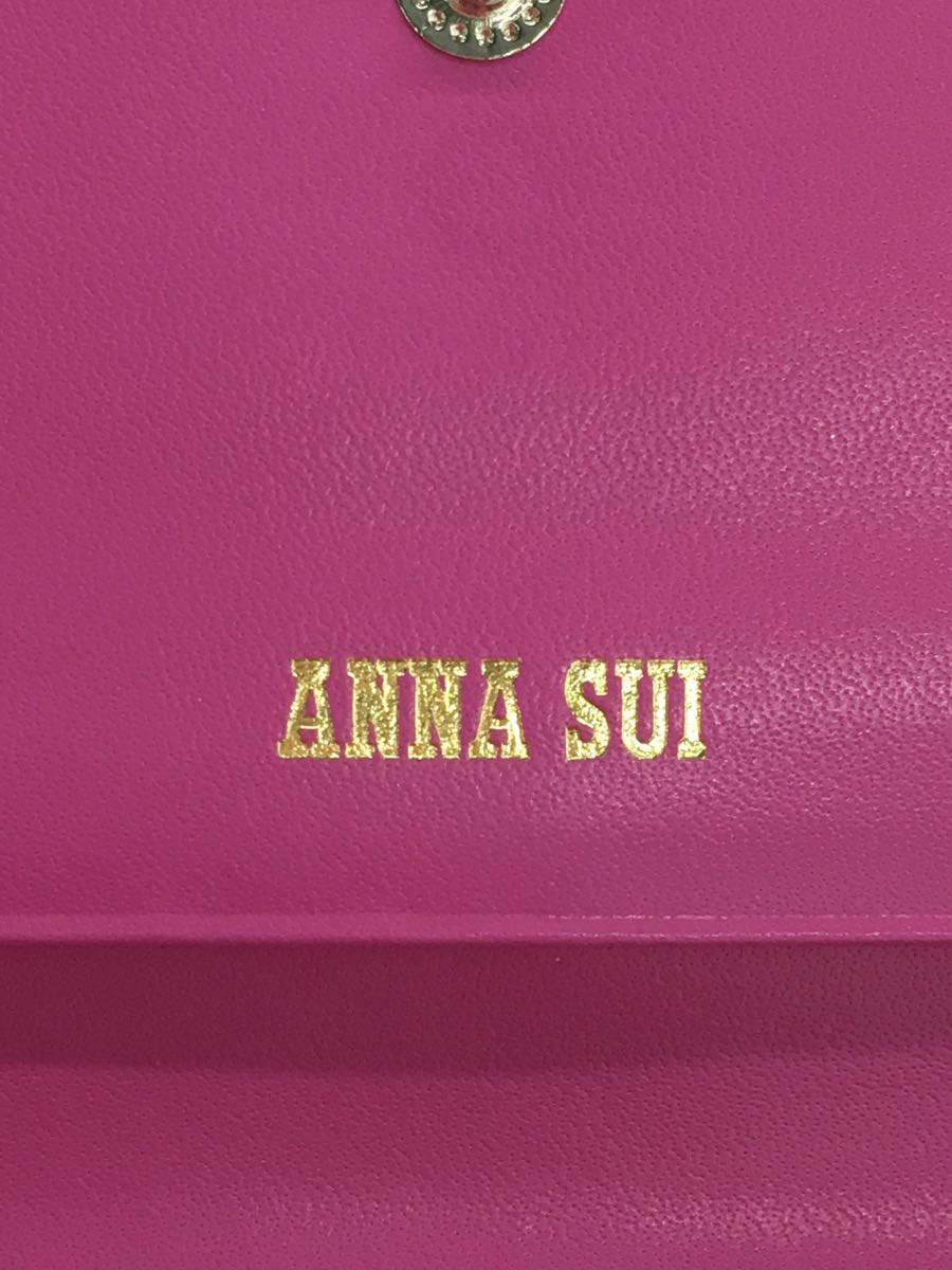 ANNA SUI◆長財布/レザー/PNK/レディース_画像3