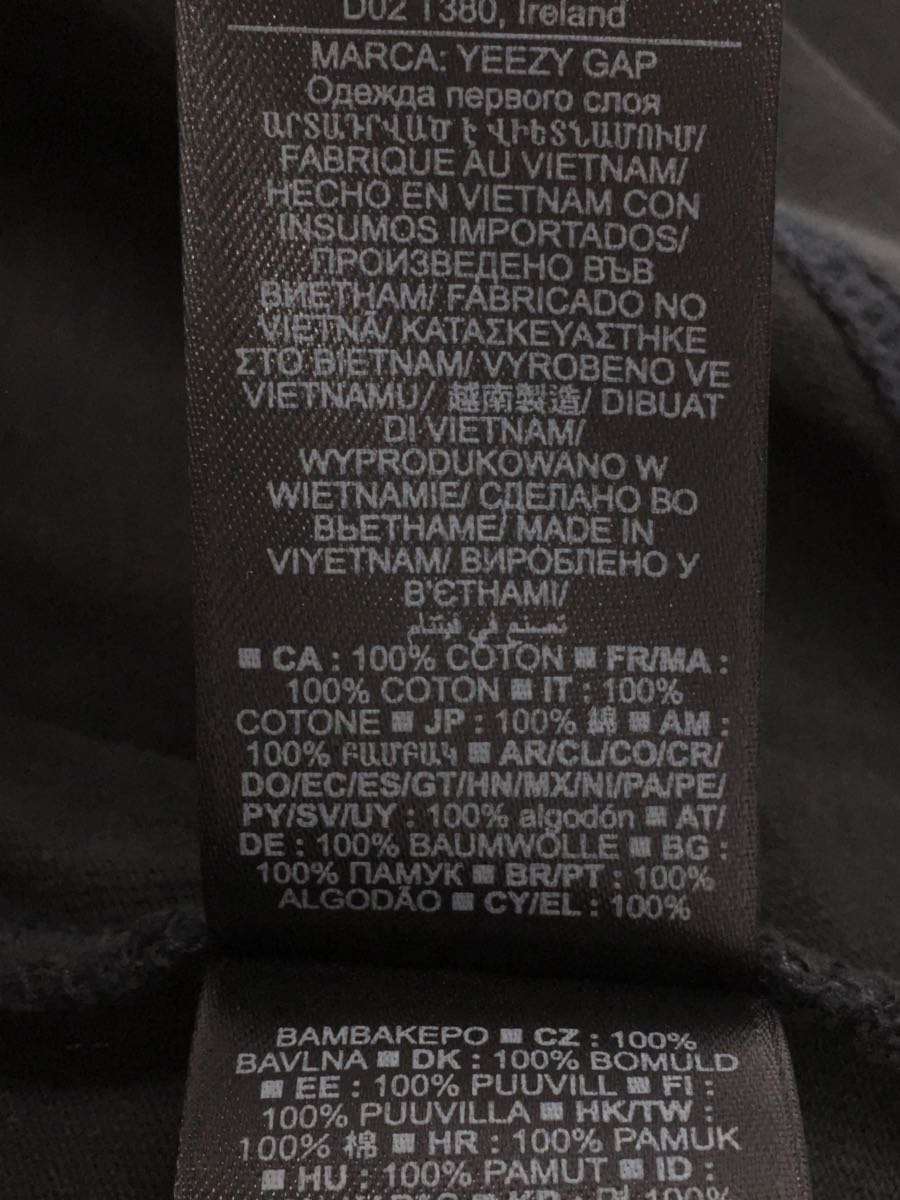 YEEZY◆長袖Tシャツ/S/コットン/BLK/Yeezy Gap Engineered by Balenciaga/タグ付_画像4