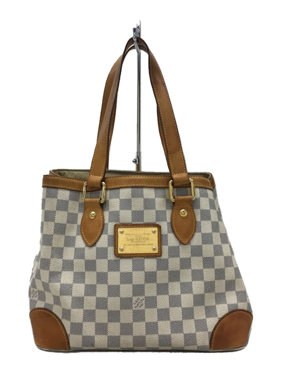 LOUIS VUITTON◇ハムステッドPM_ダミエ・アズール_WHT/PVC/WHT
